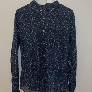 Bonobos Floral Slim Fit Button Down Shirt Large